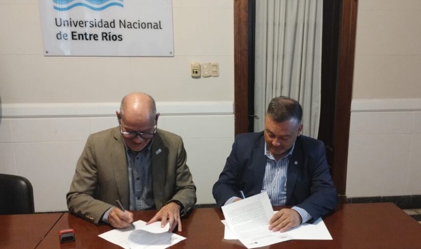 El Intendente Mesquida firmó un convenio de Cooperación Recíproca con la UNER